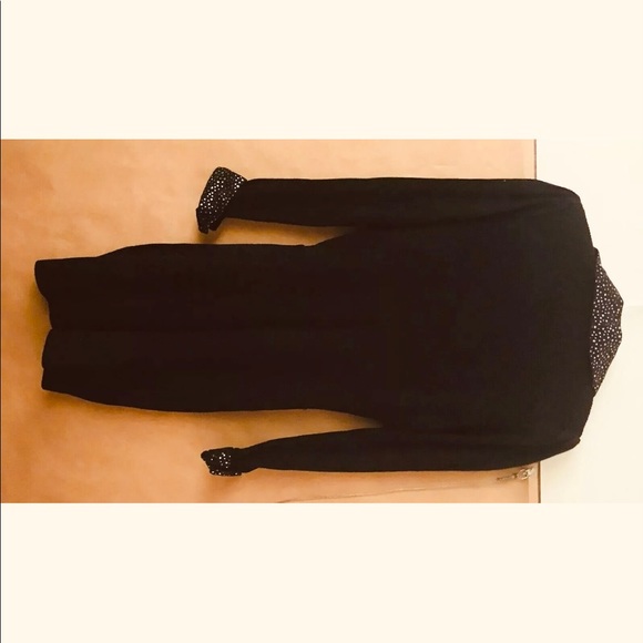 Vintage St John Knit Black Dress Sequins sz 6 USA Original Owner Holiday Dress - Picture 10 of 16